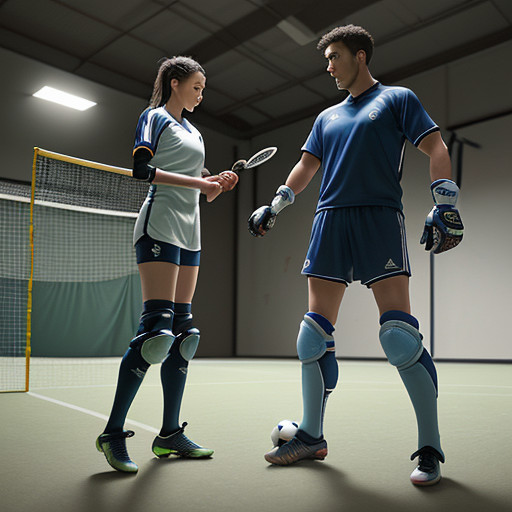 Material Pelindung Pemain Sepakbola dan Bulu Tangkis